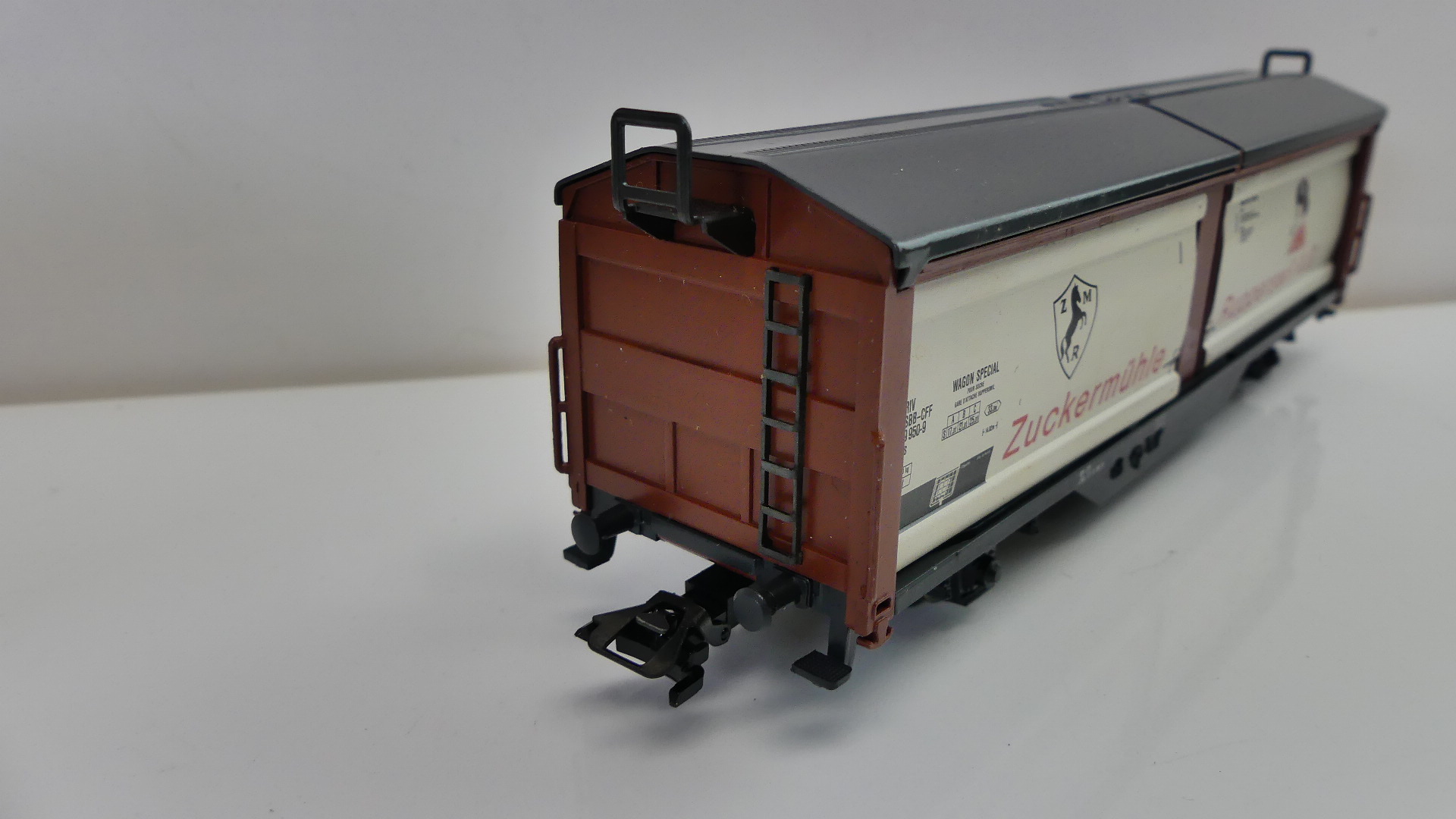 Märklin H0 goederenwagon SBB-Schiebewandwagen Rupperswil Zuckermühle ovp 4833