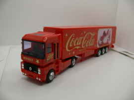 Albedo 1:87 H0 vrachtwagen Renault Coca Cola Christmas 1992
