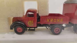 Brekina 1:87 H0 Set vrachtwagen met aanhanger Magirus Circus Krone