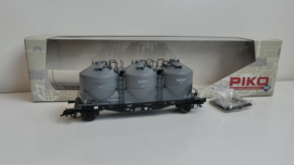 Piko H0 goederenwagon stof silo wagen Staubbehälterwagen DB OVP 72013