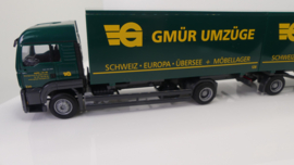 AWM 1:87 H0 vrachtwagen MAN TG-A LX WKHZ Gmür Umzüge Zwisterland ovp 55144