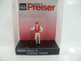 Preiser HO nieuw Mann in Uracher Tracht  ovp 29023