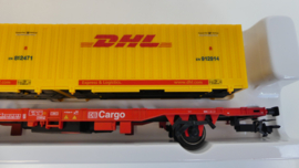 Marklin H0 Goederenwagon Containerwagen DHL  DB Cargo ovp 47705