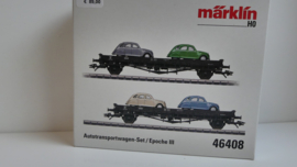 Märklin H0 Autotransportwagen set met Citroën 2CV4 ovp 46408