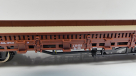 Roco H0 Goederenwagon Schwenkrungenwagen KS 56 DB, beladen met  5t MAN + DKW Munga ovp 67806 Wisselstroom