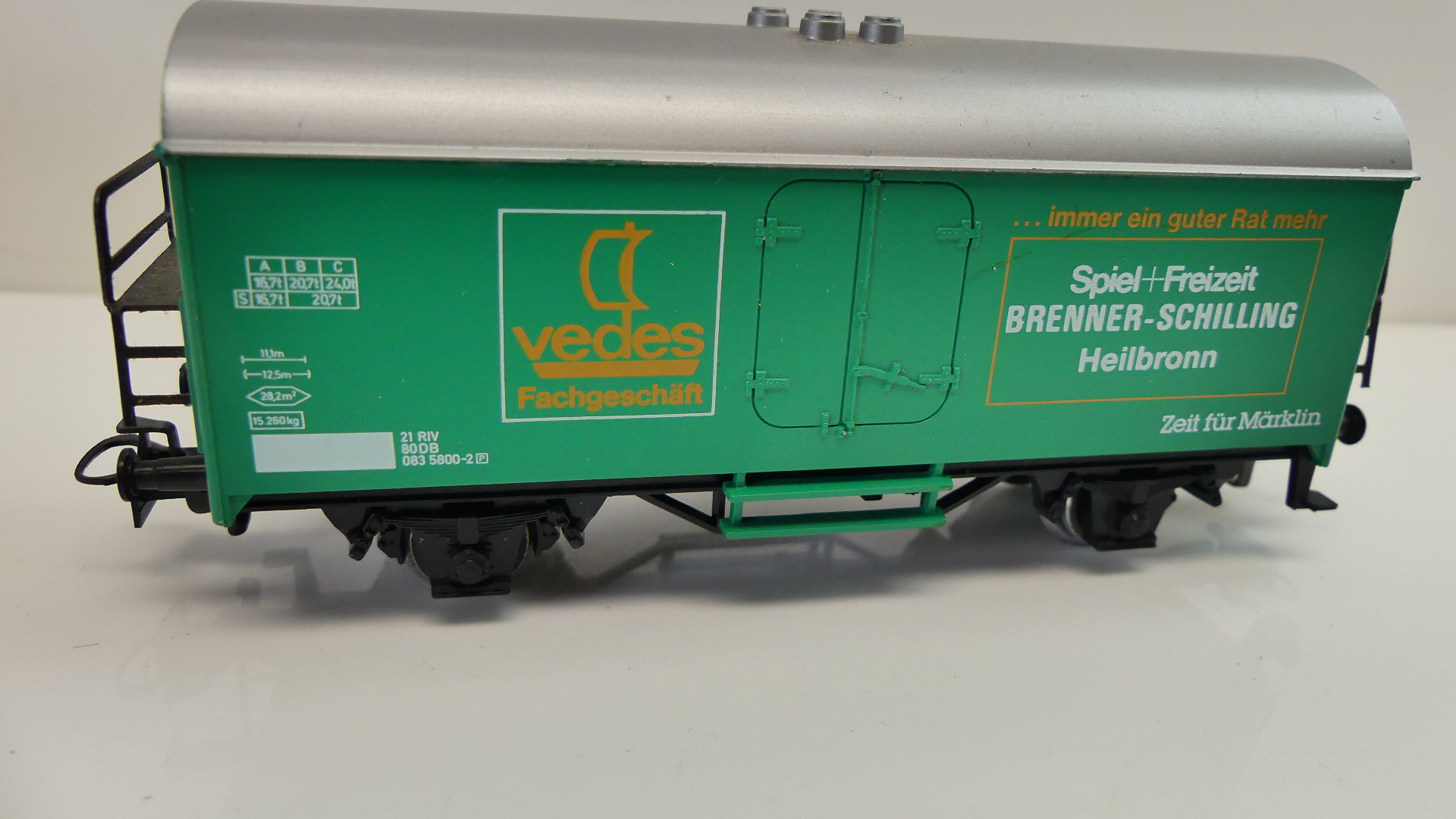 Märklin H0 goederenwagon koelwagon Vedes Brenner-Schilling Heilbronn ovp