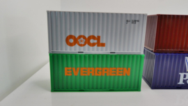 AWM H0 1:87 containerset 4 verschillende containers 20' ovp 90607