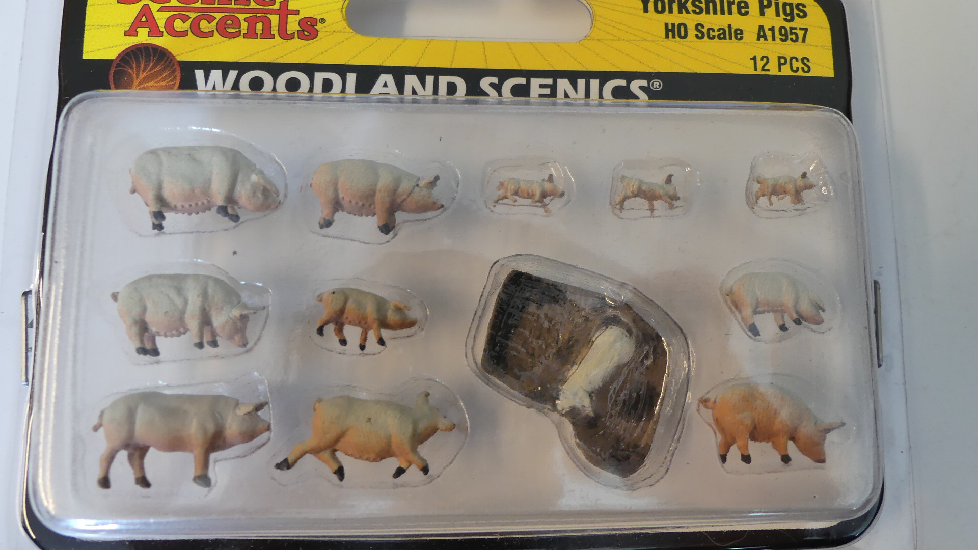 Woodland H0 1:87 Yorkshire Pigs ovp A1957