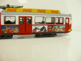 RIvarossi H0 Duewag Tram Coco Cola zomer tram Lijn 1 ovp HR2756 Gelijkstroom