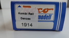 Roco H0 goederenwagon uitbreidingswagon kombirail  DB Danzas  ovp 1914