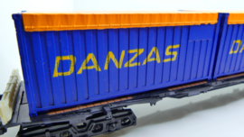 Roco H0 Goederenwagon Container wagon Danzas Lang ovp 4363