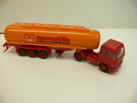 Herpa  1:87 H0 vrachtwagen Mercedes tankwagen Mercantilia OVP