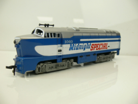 Tyco H0 diesel loc 1060 Midnight Special USA gelijkstroom analoog ovp 222-19