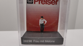 Preiser H0 vrouw met bolhoed ovp 28230