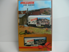 Vollmer H0 bouwpakket + goederenwagon DB opdruk Vollmer Special NO 3  ovp  5630