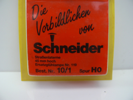 Schneider verlichting  H0 1:87 enkele lantaarnpaal ovp nr 10/1