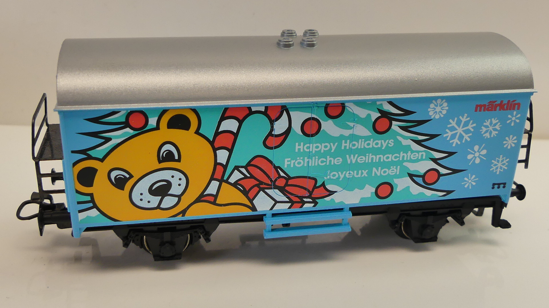 Märklin H0 goederenwagon koelwagon Kerst Fröhliche weihnachten Happy Holidays 1996 ovp 4415.042