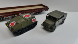 Roco H0 Goederenwagon Ks 56  Sanitätspanzer & Mannschaftswagen ovp 67806 Wisselstroom