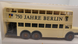 Wiking 1:87 H0 BUS D38 Dubbeldekker 750 Jahre Berlin BVG lijn A2 Zehlendorf