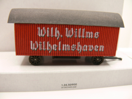 Busch 1:87 H0 Meubel aanhanger Wilh.Willms Wilhemshaven ovp 59964