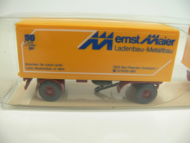 Wiking 1:87 vrachtwagen Mercedes Ernst Maier Ladenbau - Metalbau ovp 459/227