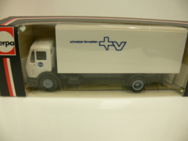 Herpa 1:87  vrachtwagen Mercedes Benz Schweizer fernsehen TV ovp 811440