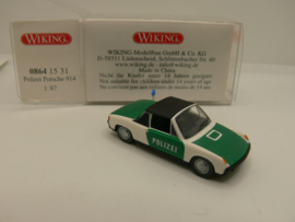 Wiking 1:87 H0 Polizei Porsche 914 ovp 08641531
