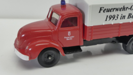 Imu 1:87 H0 Vrachtwagen Magirus Feuerwehr-Olympiade 1993 in Berlin ovp 20064