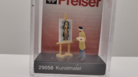 Preiser H0 kunst schilder ovp 29058