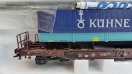 Roco H0 goederenwagon DB Hupack Trailer vervoer Taschenwagen Kühne & Nagel ovp 46351 / 4311 B