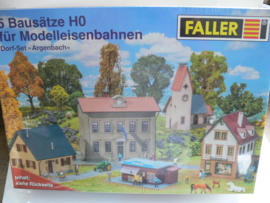 Faller H0 1:87  5 delige set dorpsgebouwen dorp Argenbach ovp