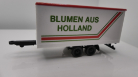 Wiking 1:87 H0 vrachtwagen aanhanger Blumen aus Holland