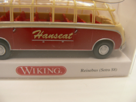 Wiking 1:87 H0  bus Setra S8 Reisebus 1952 - 1958 Hanseat ovp 0730 03
