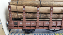 Piko H0  goederenwagon DR  Röngenwagon met Houtlading ovp 5/6416-015