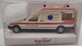 Herpa 1:87 H0 Mercedes Benz Miesen Bonna 124 Ambulance Kijlstra Drachten ovp 42123