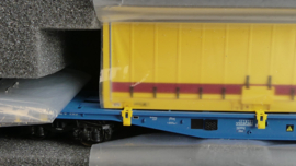 L.S.Models HO 2 delige Set Containerwagons Sgs DB-NACCO DHL ovp  36062