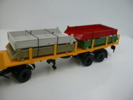 Brekina 1:87 Mercedes vrachtwagen containerbak vervoer Meiller ovp 81008