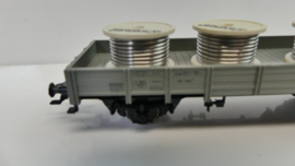 Märklin H0 Goederenwagon Niederbordwagen met staalrollen DB ovp 94162