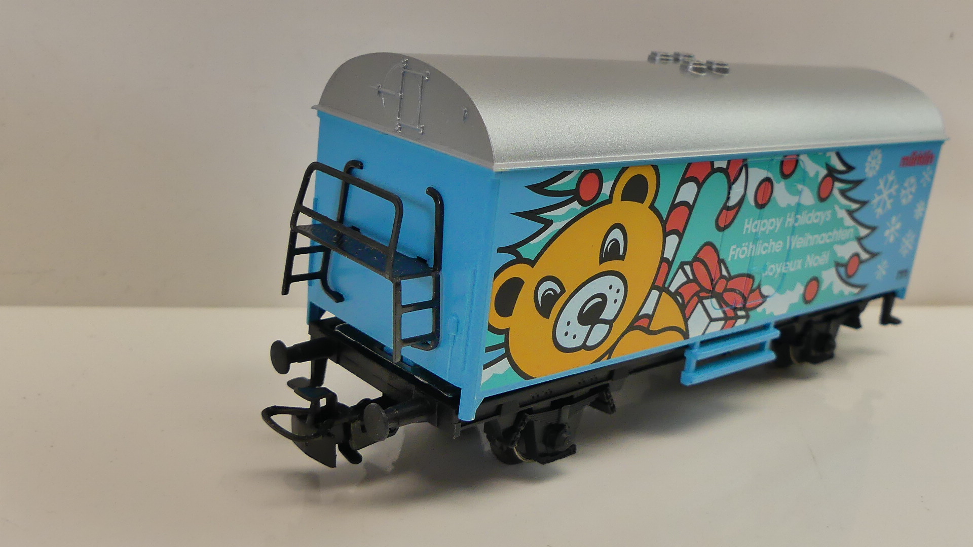 Märklin H0 goederenwagon koelwagon Kerst Fröhliche weihnachten Happy Holidays 1996 ovp 4415.042