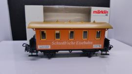 Märklin H0 personenwagon Schwäbische Eisenbahn OVP 84039 incl muziekblad en geit!