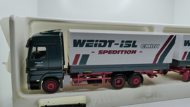AWM 1:87 H0 vrachtwagen Mercedes Weidt-ISL Spedition ovp 653601