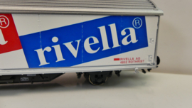 Märklin H0 goederenwagon Schuifbandwagen Hbils-vv Rivella - Grapillon SBB ovp 84735.13