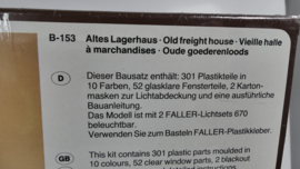 Faller  H0 1:87  Grote oude goederenloods  ovp B-153
