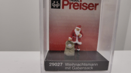 Preiser H0 Kerstman met cadeau zak ovp 29027