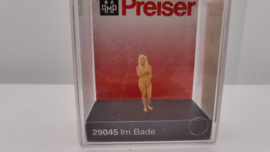 Preiser 1:87 H0 figuur:  vrouw naakt om in bad te gaan ovp 29045