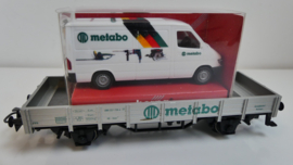 Marklin H0 Goederenwagon Niederbord Metabo met Mercedes bus ovp