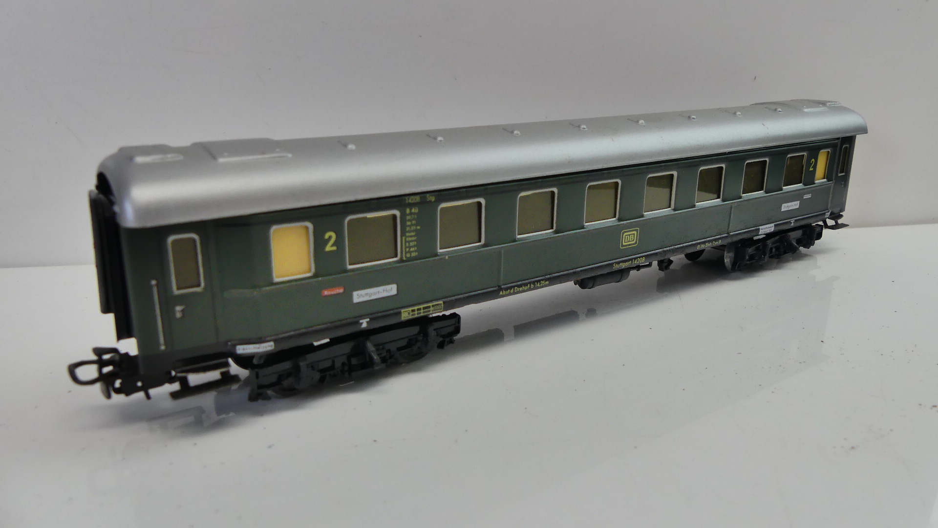 PRIMEX Märklin  H0  personenwagon D Zug Wagen Groen DB 2e klasse  ovp 4037