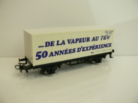 Märklin H0 goederenwagon Containerwagon SNCF Frankrijk De la Vapeur au TGV 50 Années d'expérience ( uit 4488)