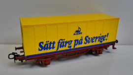 Märklin H0 1:87 Containerwagon Sätt Färg pa Sverige Zweden ovp 4483