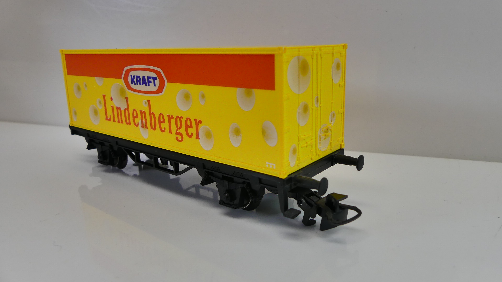 Märklin H0 goederenwagon Containerwagon Kraft Lindenberger ovp 4482